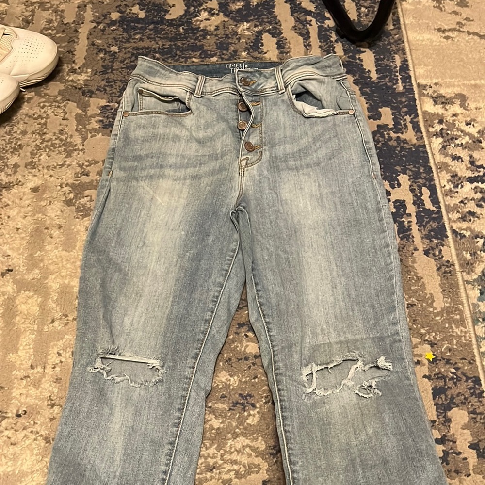 time and true ripped jeans